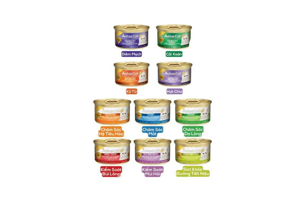 Pate Mèo Mọi Lứa Tuổi Aatas Super Food (Lon 80g)