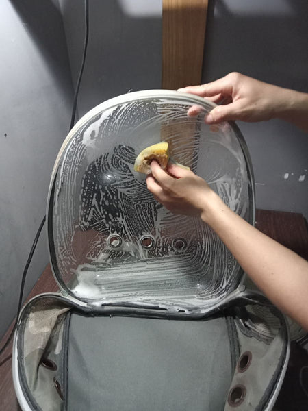 vệ sinh cặp đựng thú cưng