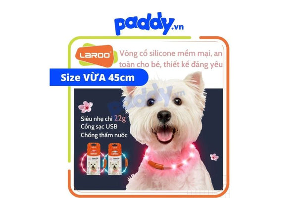vòng cổ đèn led cực xinh cho chó mèo
