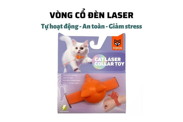Đồ Chơi Cho Mèo Vòng Cổ Đèn Laser FOFOS