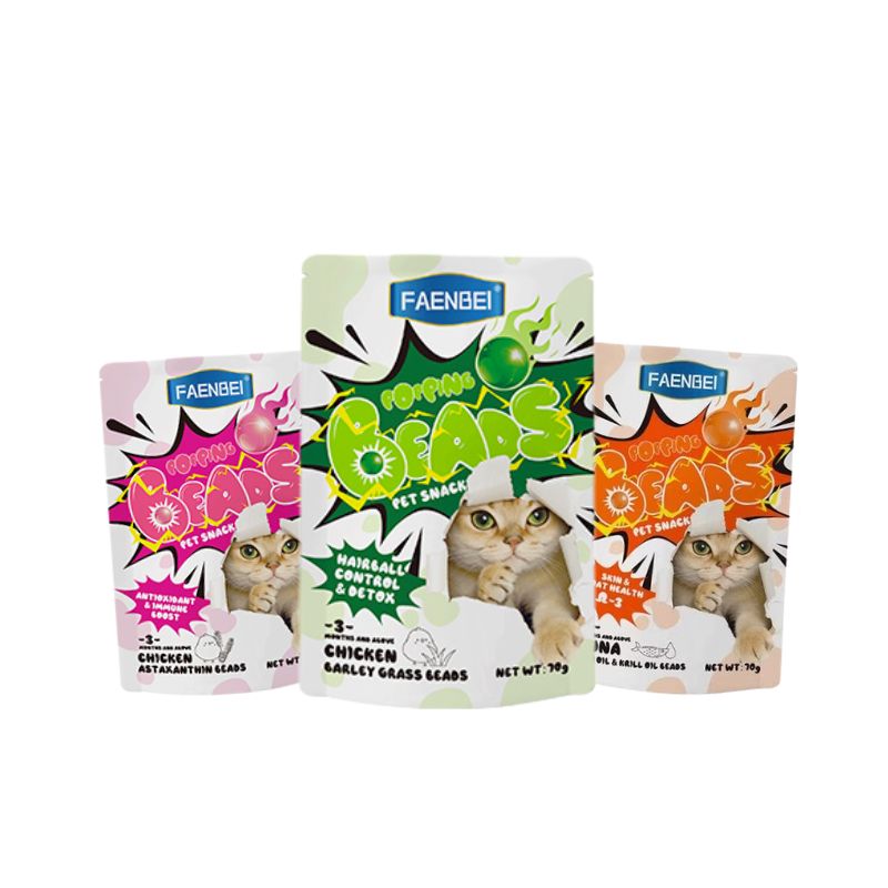 Pate Cho Mèo Faenbei Popping Beads Viên Tinh Thể 70g