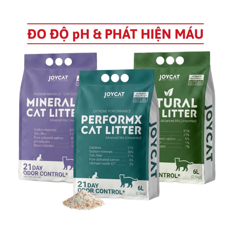 Cát Vệ Sinh Mèo JoyCat Ultimate Health IQ Giúp Theo Dõi Sức Khỏe