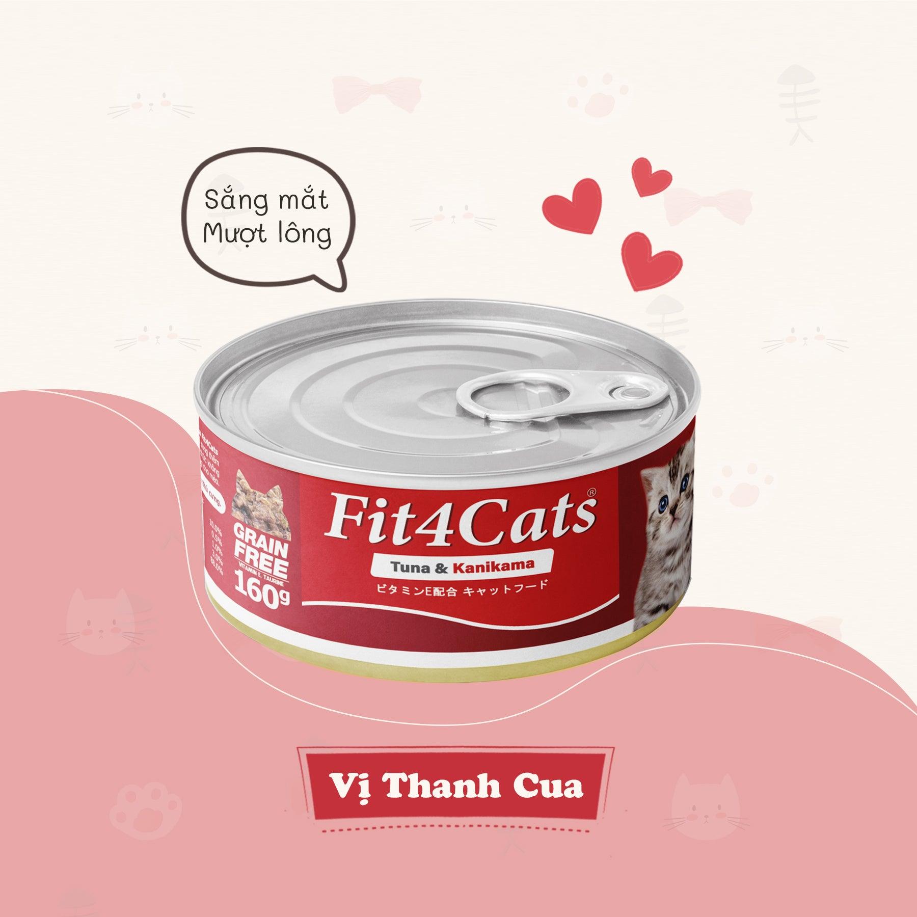 Pate Mèo Fit4Cats Cá Ngừ Mix (Lon 160g) - Paddy Pet Shop