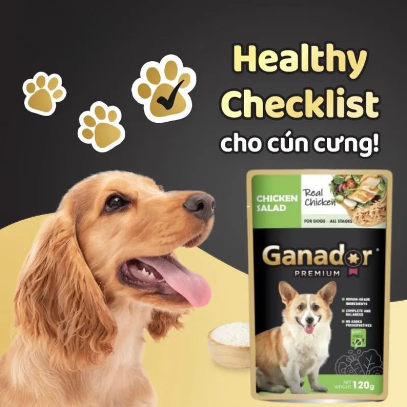 Pate Cho Chó Mọi Lứa Tuổi Ganador Thịt Gà 120g