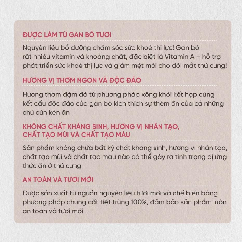 Bánh Thưởng Cho Chó Gan Bò Xông Khói Natural Core 45g