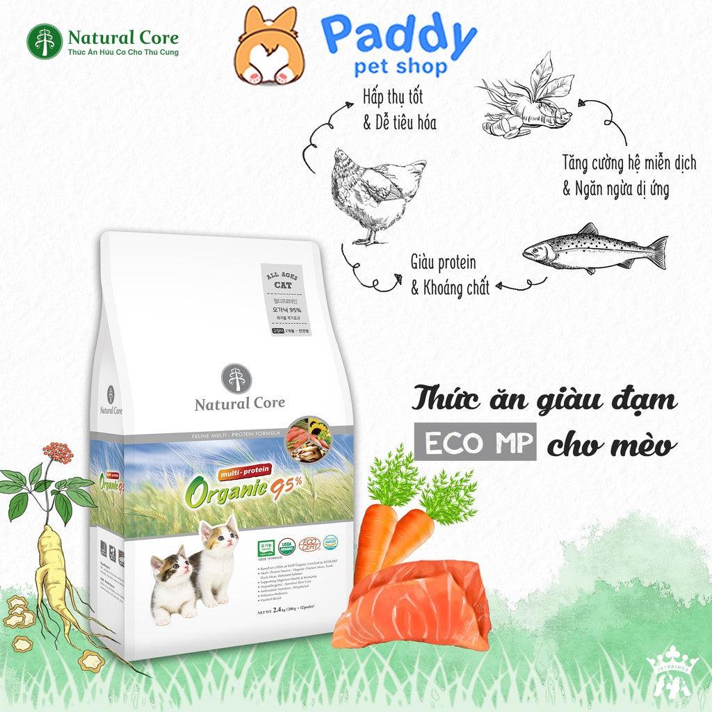 Thức Ăn Hạt Cho Mèo Mọi Lứa Tuổi Natural Core 95% Hữu Cơ 1kg - Paddy Pet Shop