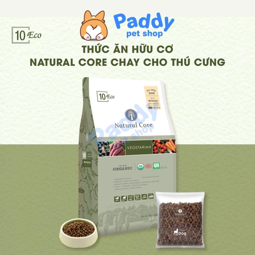 Thức Ăn Hạt Chay Cho Chó Hữu Cơ Natural Core - Gạo Lứt, Khoai Lang & Nhân Sâm - Paddy Pet Shop