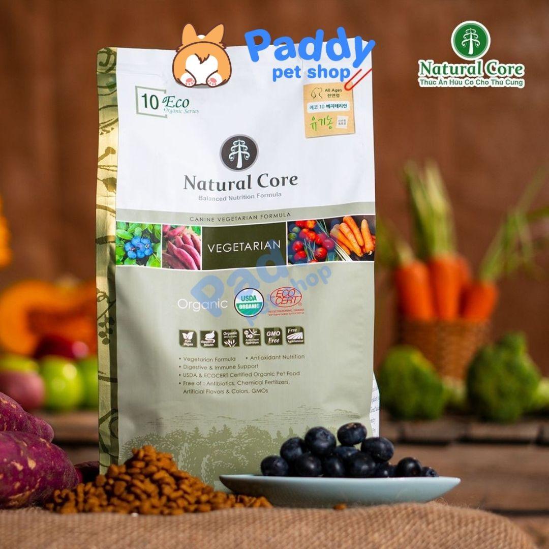 Thức Ăn Hạt Chay Cho Chó Hữu Cơ Natural Core - Gạo Lứt, Khoai Lang & Nhân Sâm - Paddy Pet Shop