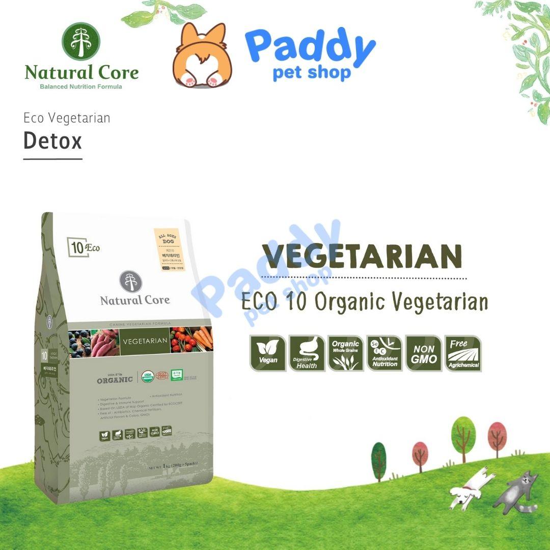 Thức Ăn Hạt Chay Cho Chó Hữu Cơ Natural Core - Gạo Lứt, Khoai Lang & Nhân Sâm - Paddy Pet Shop