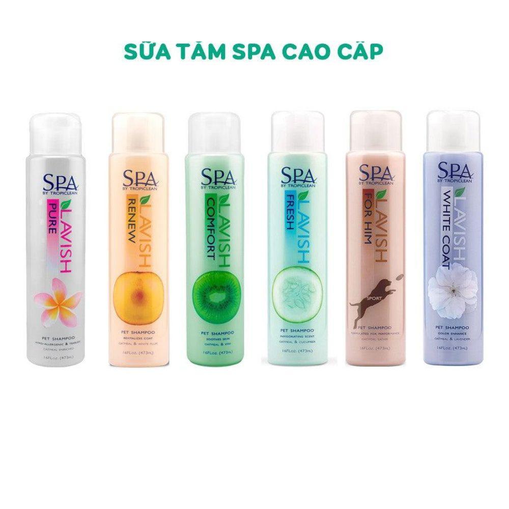 Sữa Tắm Dưỡng Lông Chó Mèo Tropiclean Spa Lavish 473ml - Paddy Pet Shop