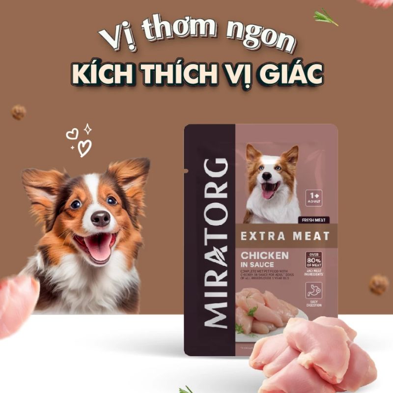 Pate Cho Chó Trưởng Thành Miratorg 85g