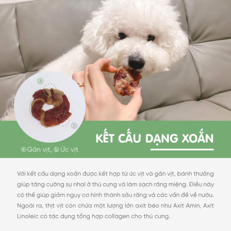 Bánh Thưởng Cho Chó Thịt Vịt Natural Core