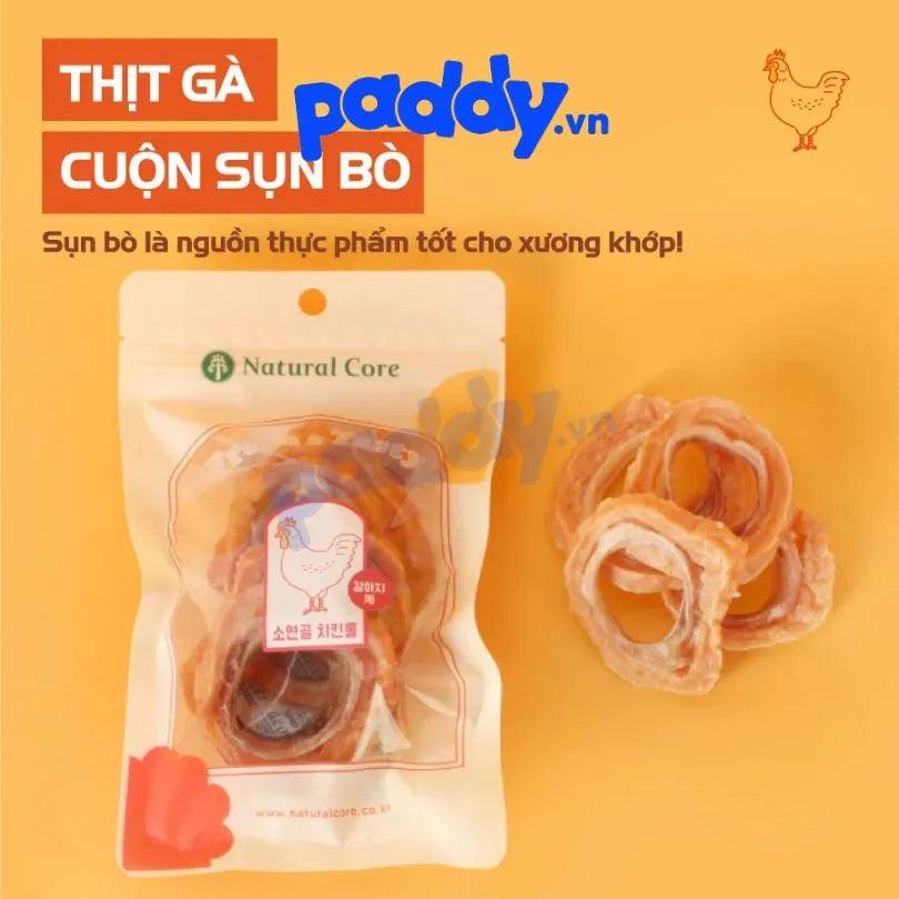 Snack Cho Chó Natural Core Thịt Cuộn Sụn Bò 65g - Paddy Pet Shop