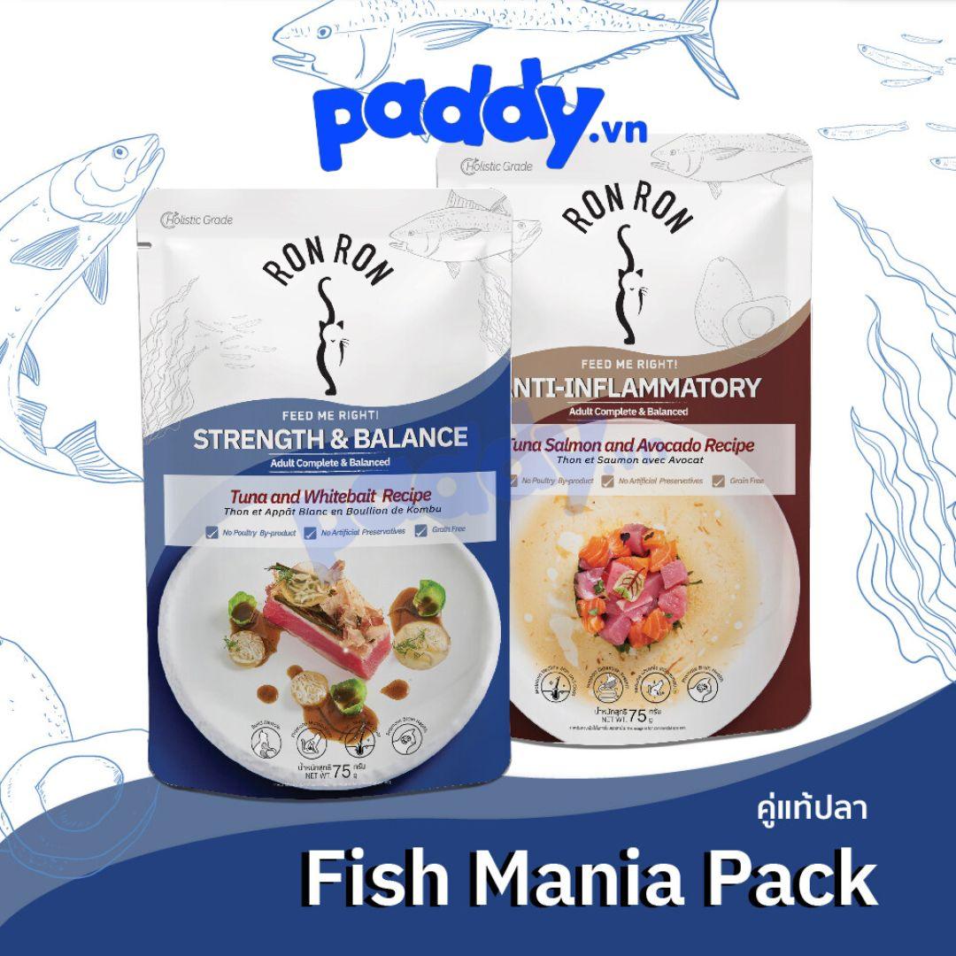 Pate Mèo Ron Ron Sốt Thịt Cá 75g - Paddy Pet Shop