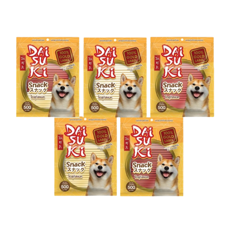 Bánh Thưởng Cho Chó Xương Gặm Sạch Răng Miệng Daisuki 500g (Thái Lan)