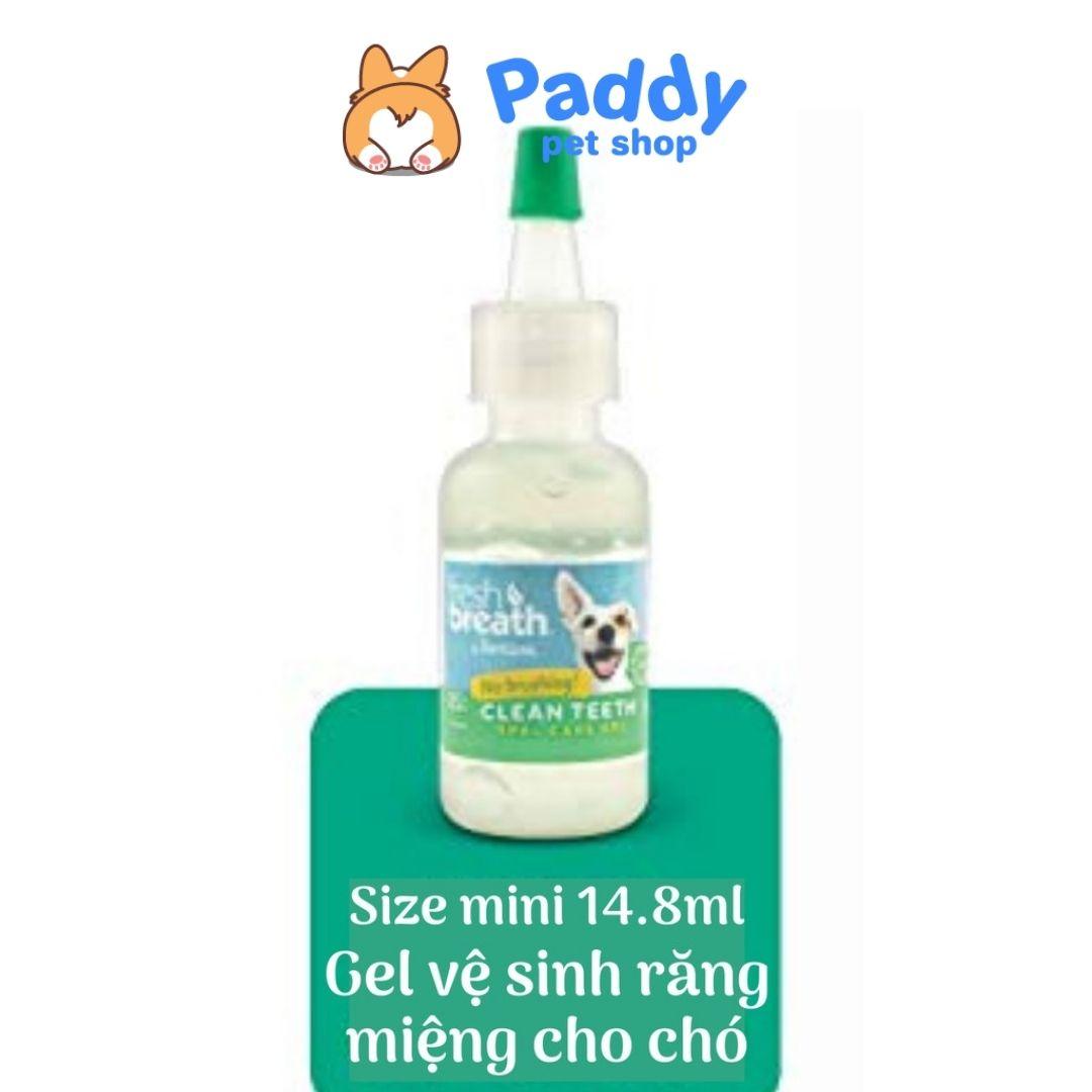 Gel Vệ Sinh Răng Miệng Cho Chó Tropiclean (Size mini 14.8ml) - Paddy Pet Shop