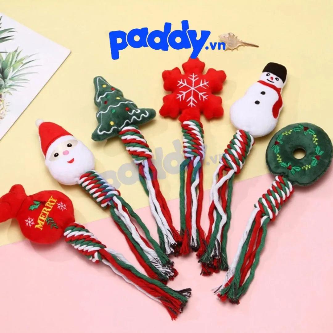 Đồ Chơi Cho Chó Thú Bông Bện Thừng Noel - Paddy Pet Shop