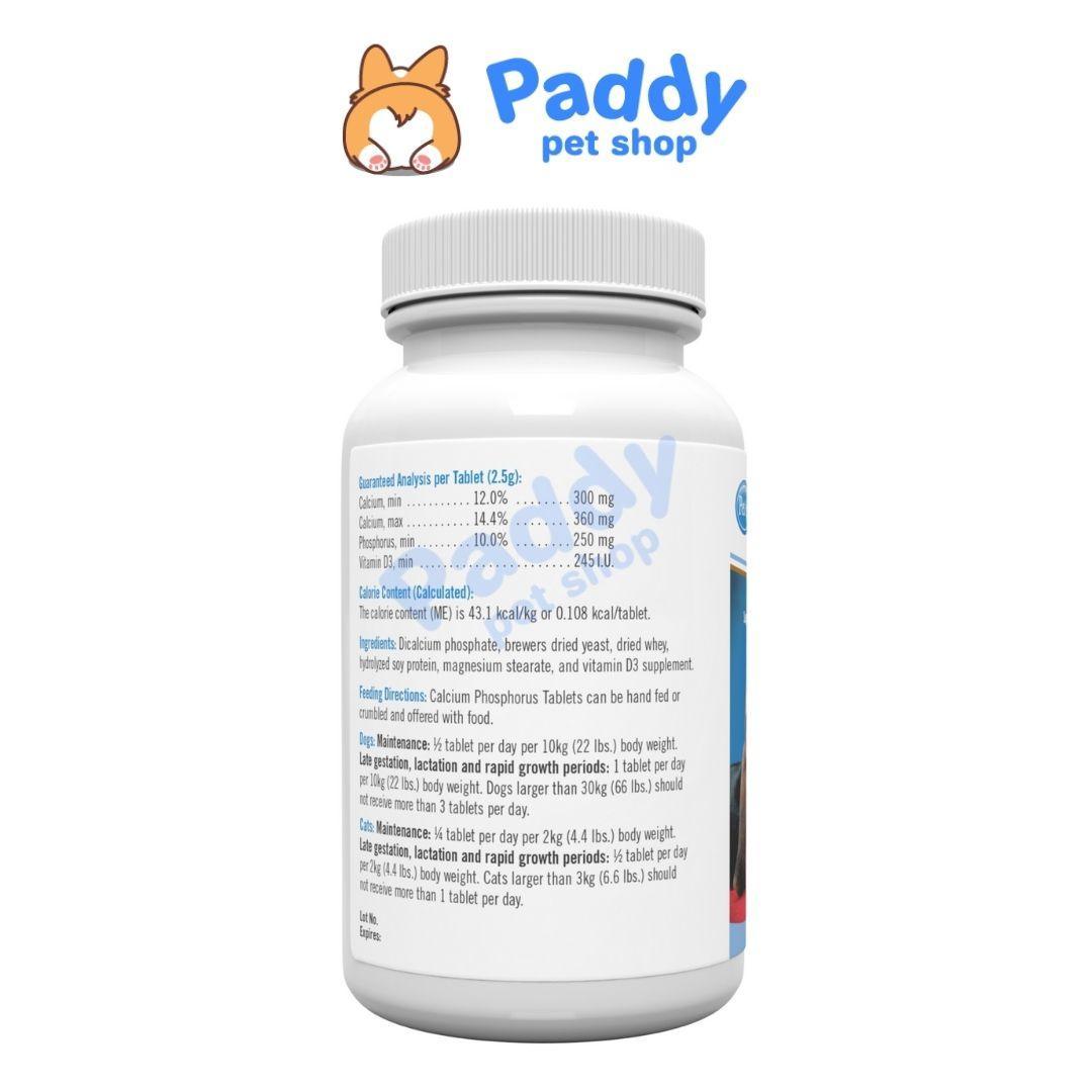 Hộp 50 Viên Bổ Sung Canxi Cho Chó Mèo Phosphorus Calcium PetAG - Paddy Pet Shop