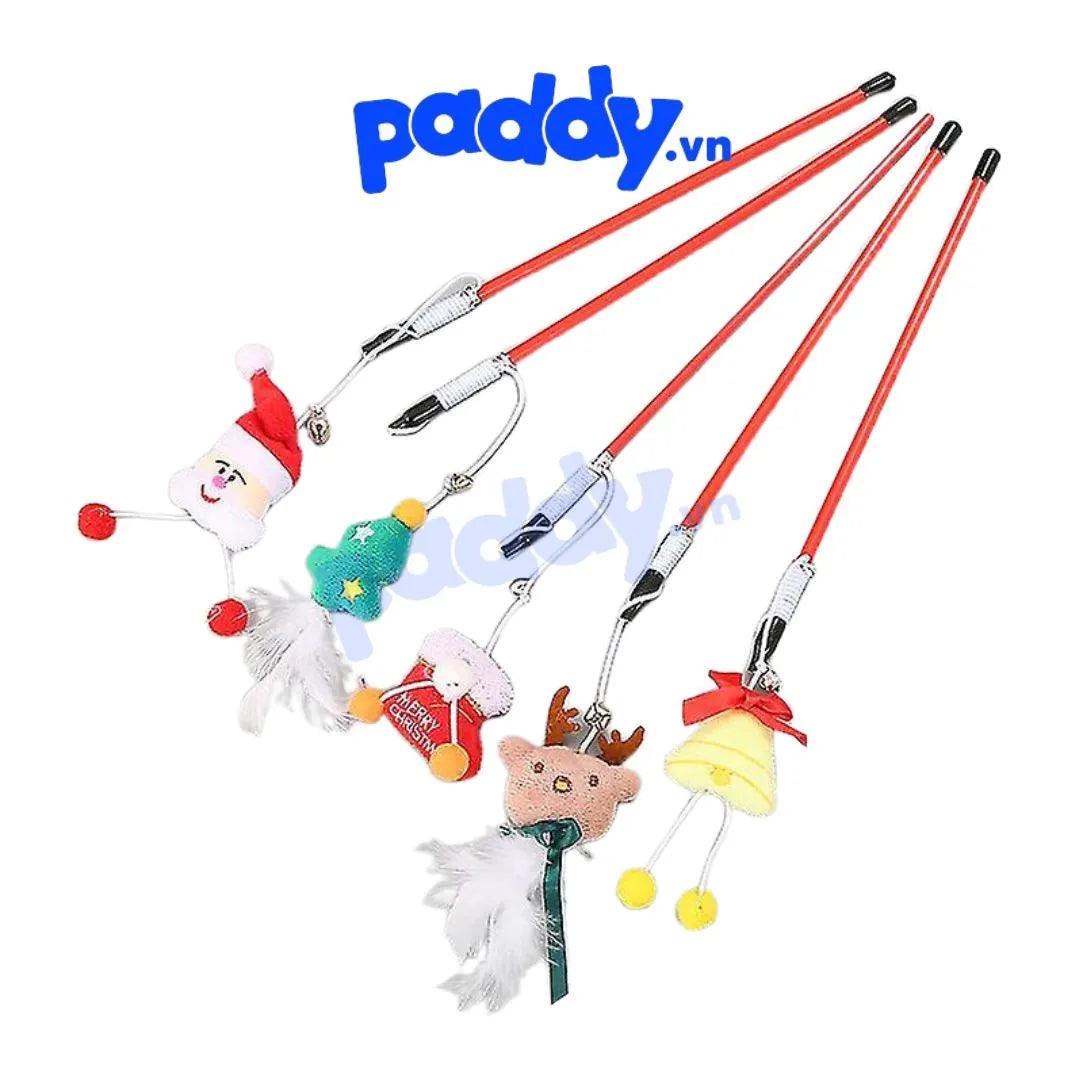 Đồ Chơi Cho Mèo Cần Câu Noel - Paddy Pet Shop