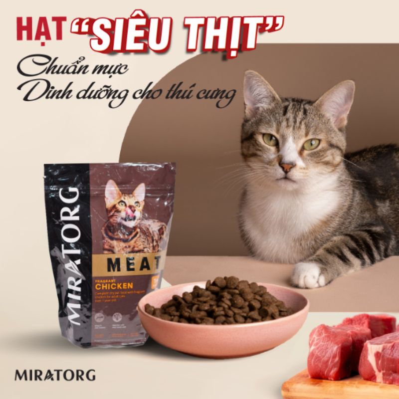 Hạt Cho Mèo Trưởng Thành Miratorg Nhiều Thịt Thơm Ngon