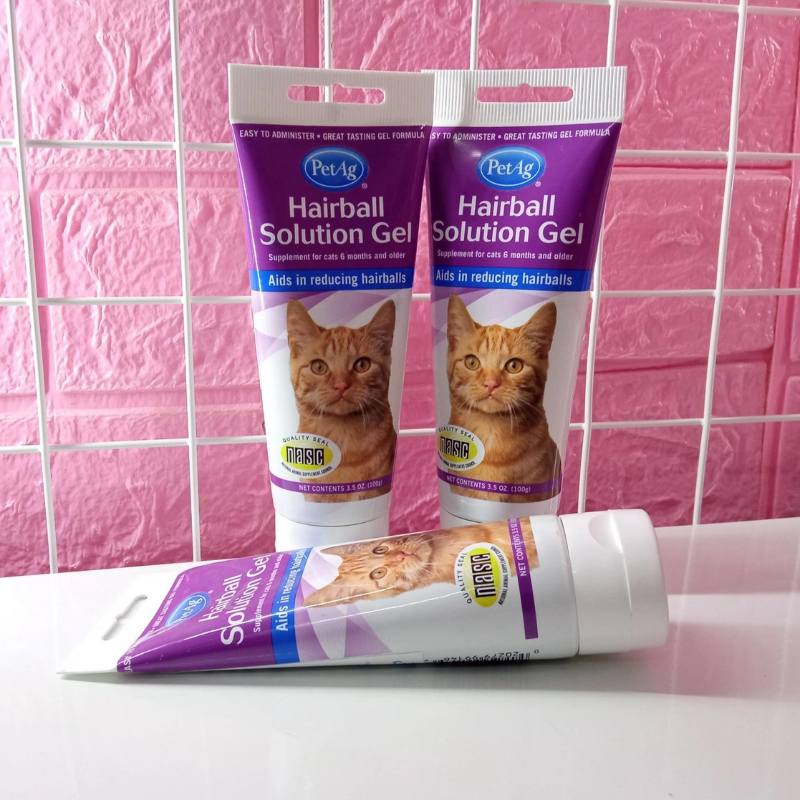 Gel Dinh Dưỡng & Tiêu Búi Lông PetAg Cho Mèo 100g