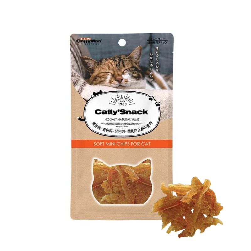 Bánh Thưởng Cho Mèo Cattyman Sợi Gà Sấy Dẻo 30g