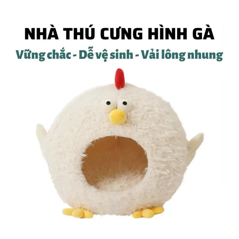 Nhà Nệm Cho Mèo ZEZE Hình Con Gà