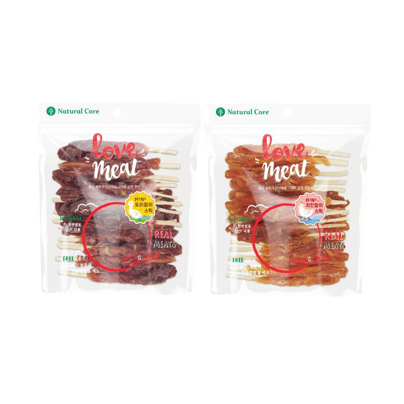 Bánh Thưởng Cho Chó Thịt Cuộn Da Bò Natural Core 160g