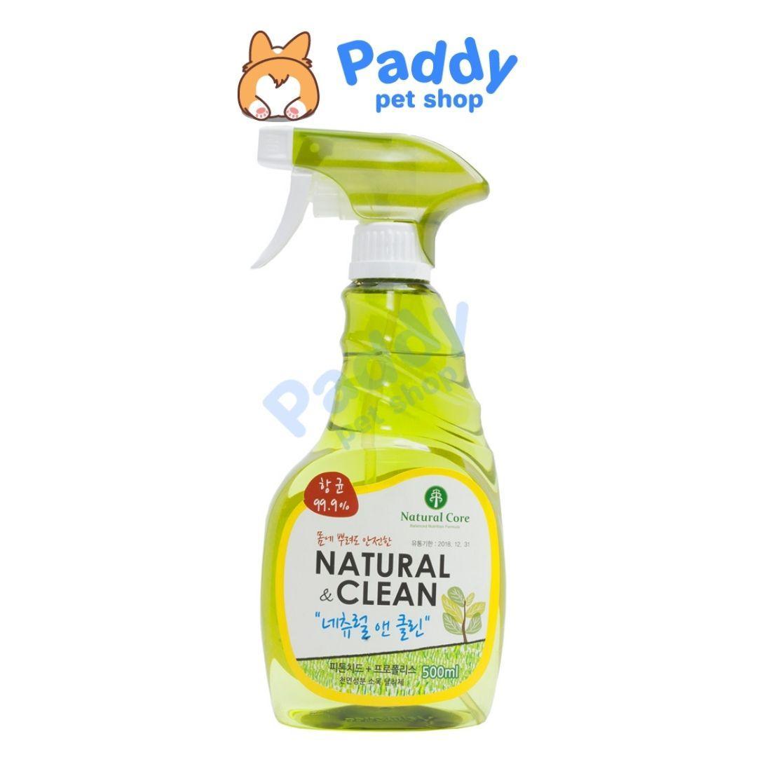 Xịt Khử Mùi Chó Mèo Diệt Khuẩn Natural Core Clean Chiết Xuất Thiên Nhiên - Paddy Pet Shop