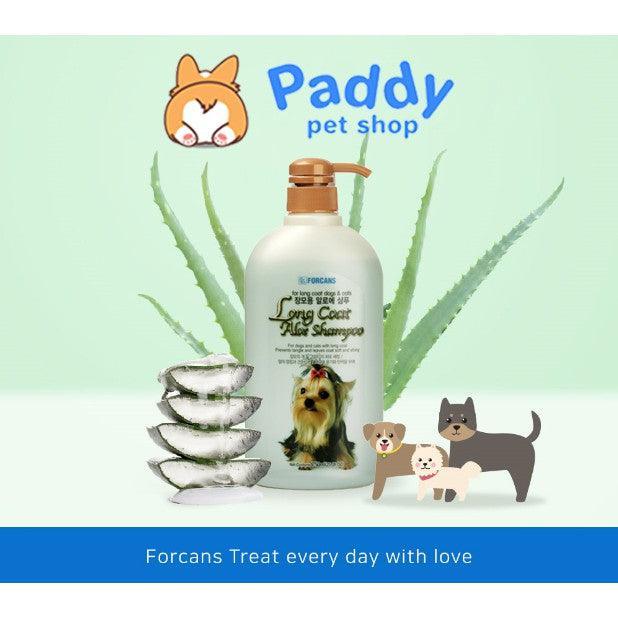 Sữa Tắm Nha Đam Cho Chó Mèo Lông Dài Forcans Long Coat Aloe Shampoo 750ml - Paddy Pet Shop