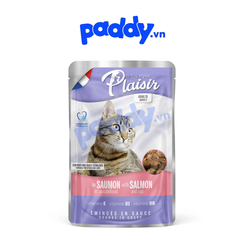 Pate Mèo Sốt Viên Plaisir Nhiều Vị - Paddy Pet Shop