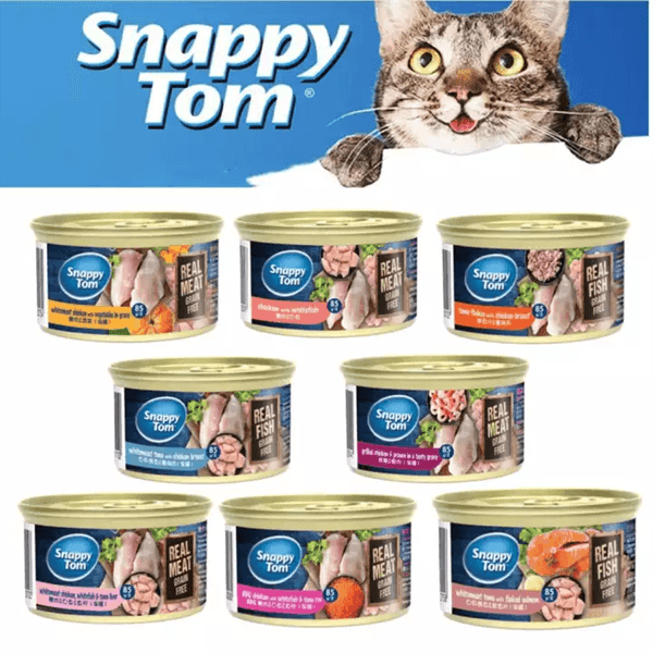 Pate Mèo Snappy Tom Premium (Lon 85g) - Paddy Pet Shop