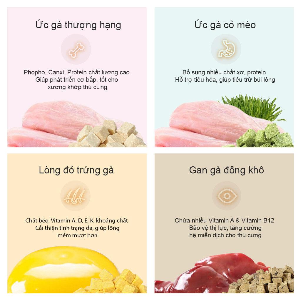 Bánh Thưởng Cho Mèo Gà Sấy Đông Khô PetQ - Paddy Pet Shop