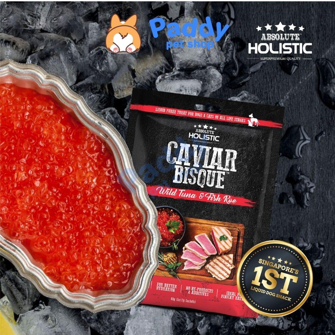 Súp Thưởng Cho Chó Mèo Absolute Holistic BISQUE 60g (Túi 5 tuýp) - Paddy Pet Shop