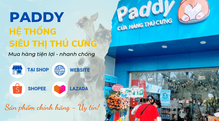 Paddy - Hệ thống siêu thị thú cưng uy tín qua Website và sàn TMĐT