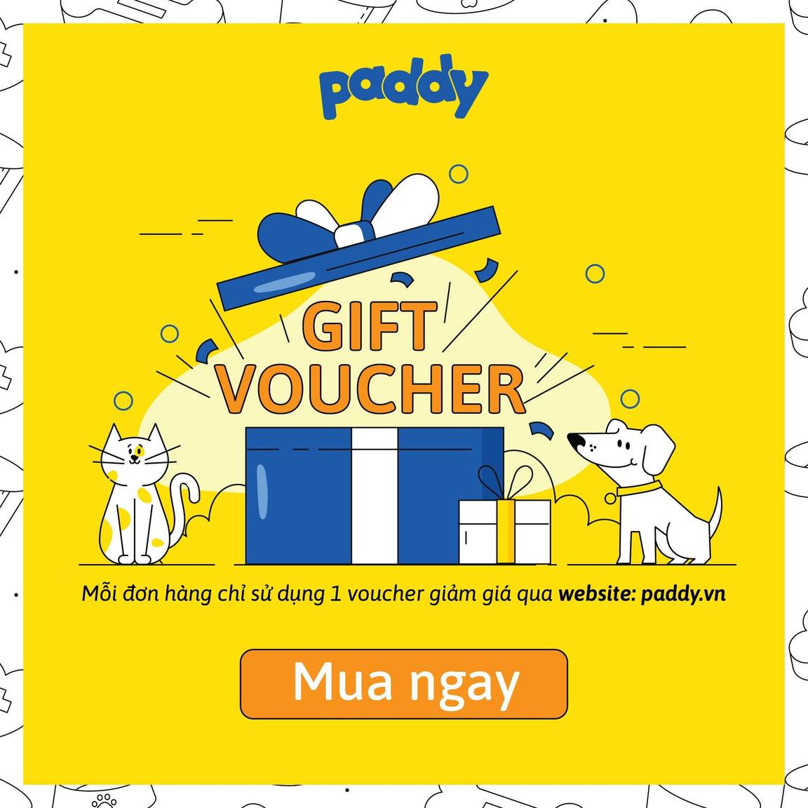 VOUCHER ƯU ĐÃI ĐỘC QUYỀN TRÊN WEBSITE PADDY.VN