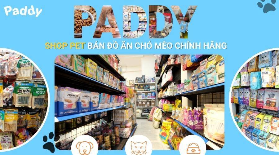 Mua thức ăn cho chó mèo tại shop pet gần đây